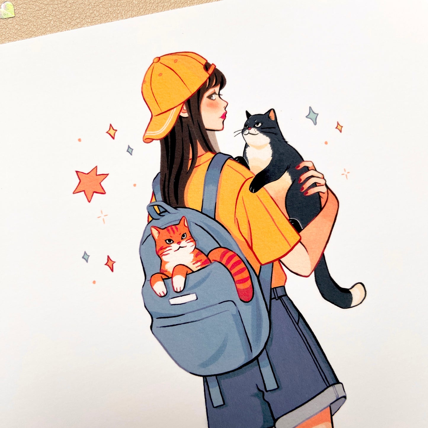 Feline Frenzy Art Print