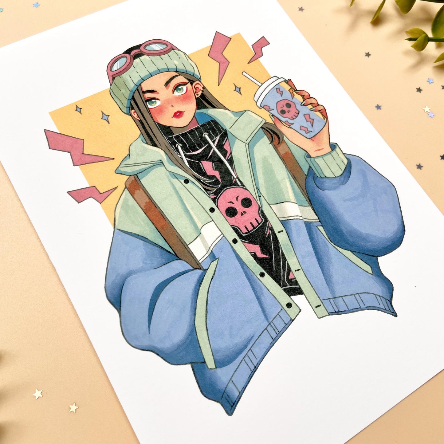 Skulled Style Art Print