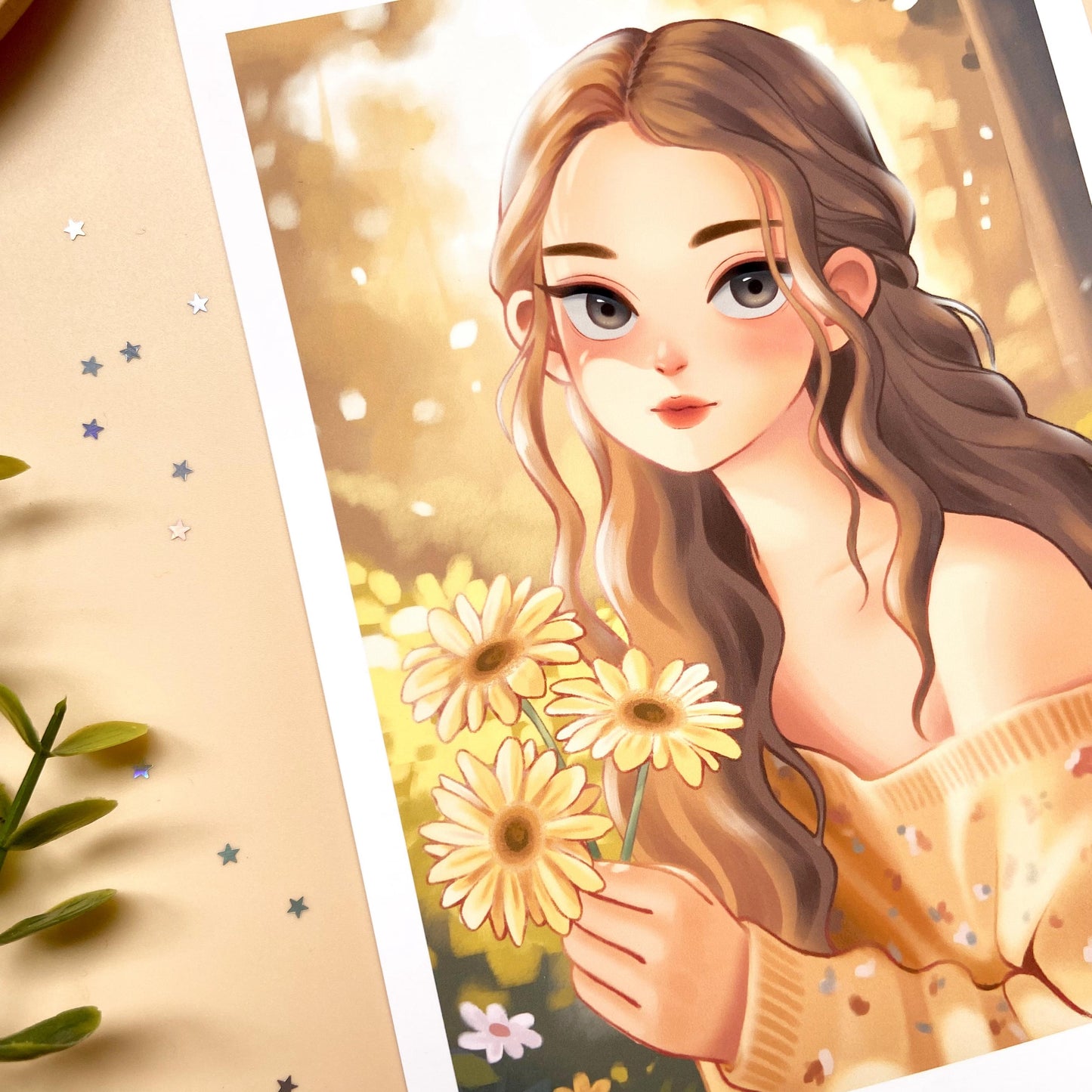 Golden Bloom Art Print