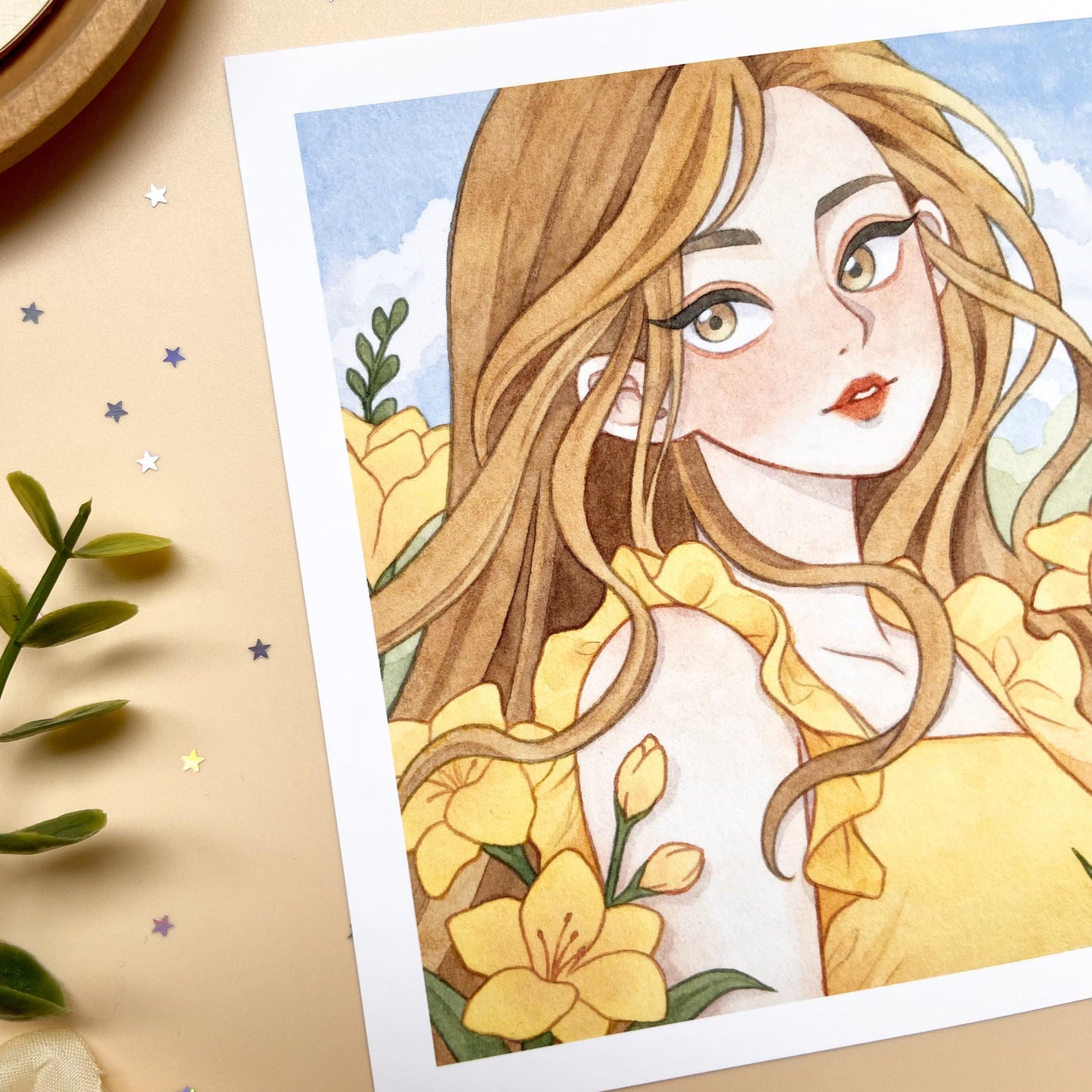 Freesia Garden Art Print