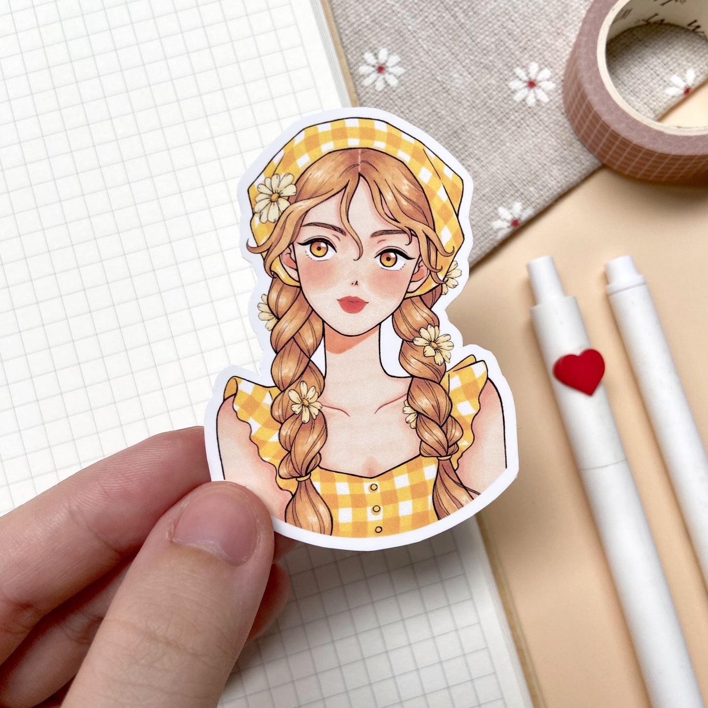 Countryside Girl Matte Vinyl Sticker