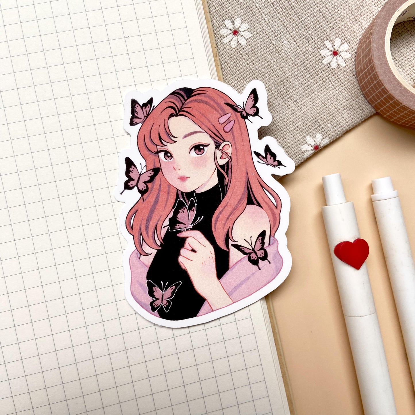 Wings of Beauty Vinyl Sticker