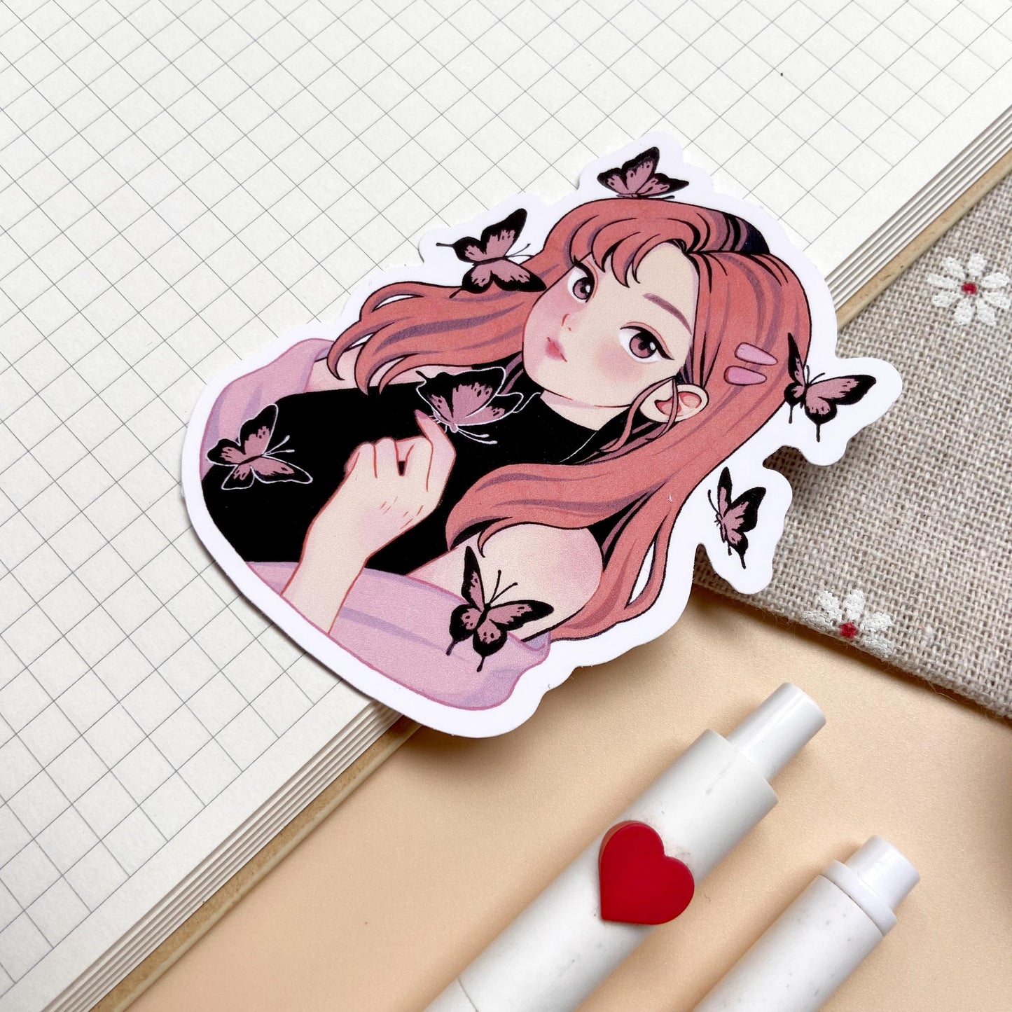 Wings of Beauty Vinyl Sticker