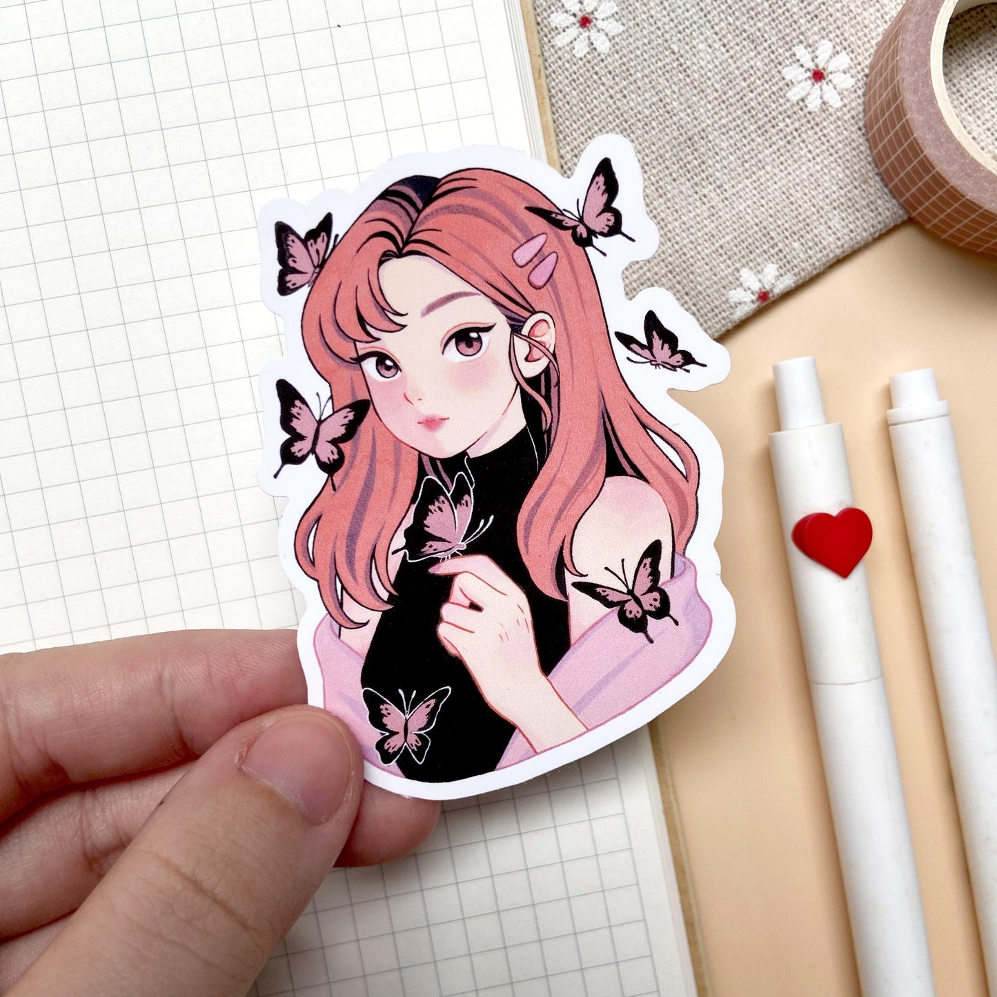 Wings of Beauty Vinyl Sticker