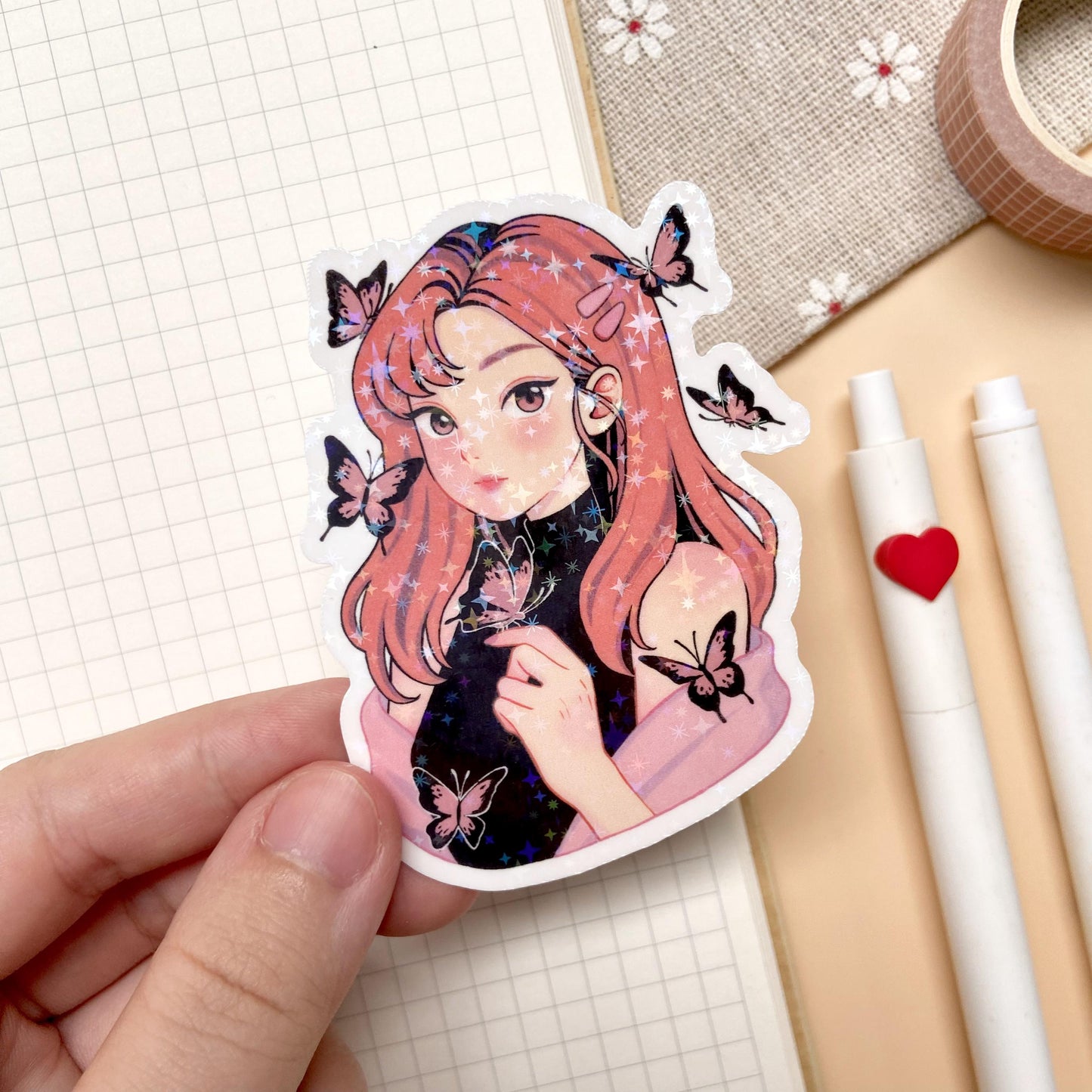 Wings of Beauty Vinyl Sticker