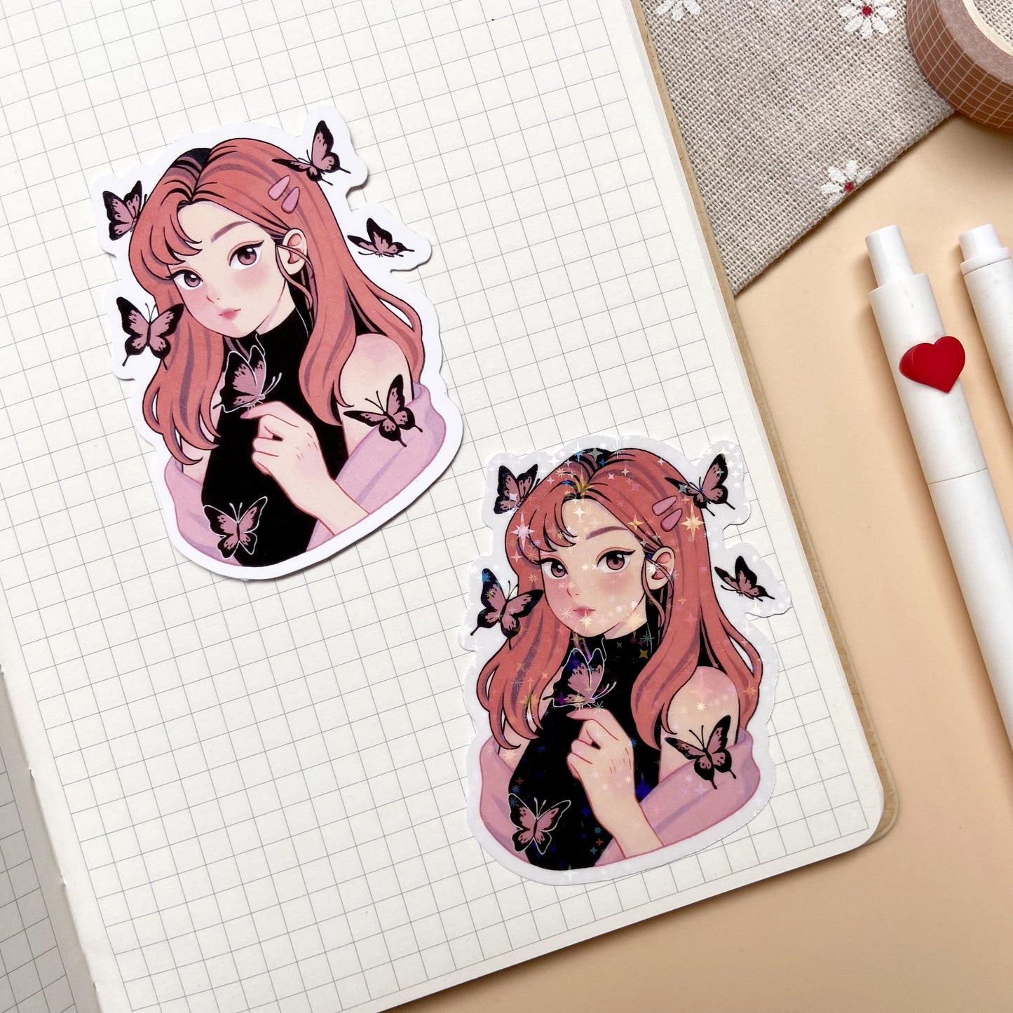 Wings of Beauty Vinyl Sticker