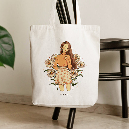 Daisy Girl Tote Bag