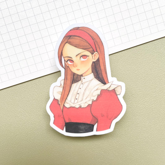 Silent Crimson Vinyl Sticker