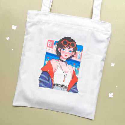 Summer Grocery Tote Bag