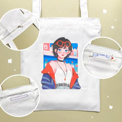 Summer Grocery Tote Bag