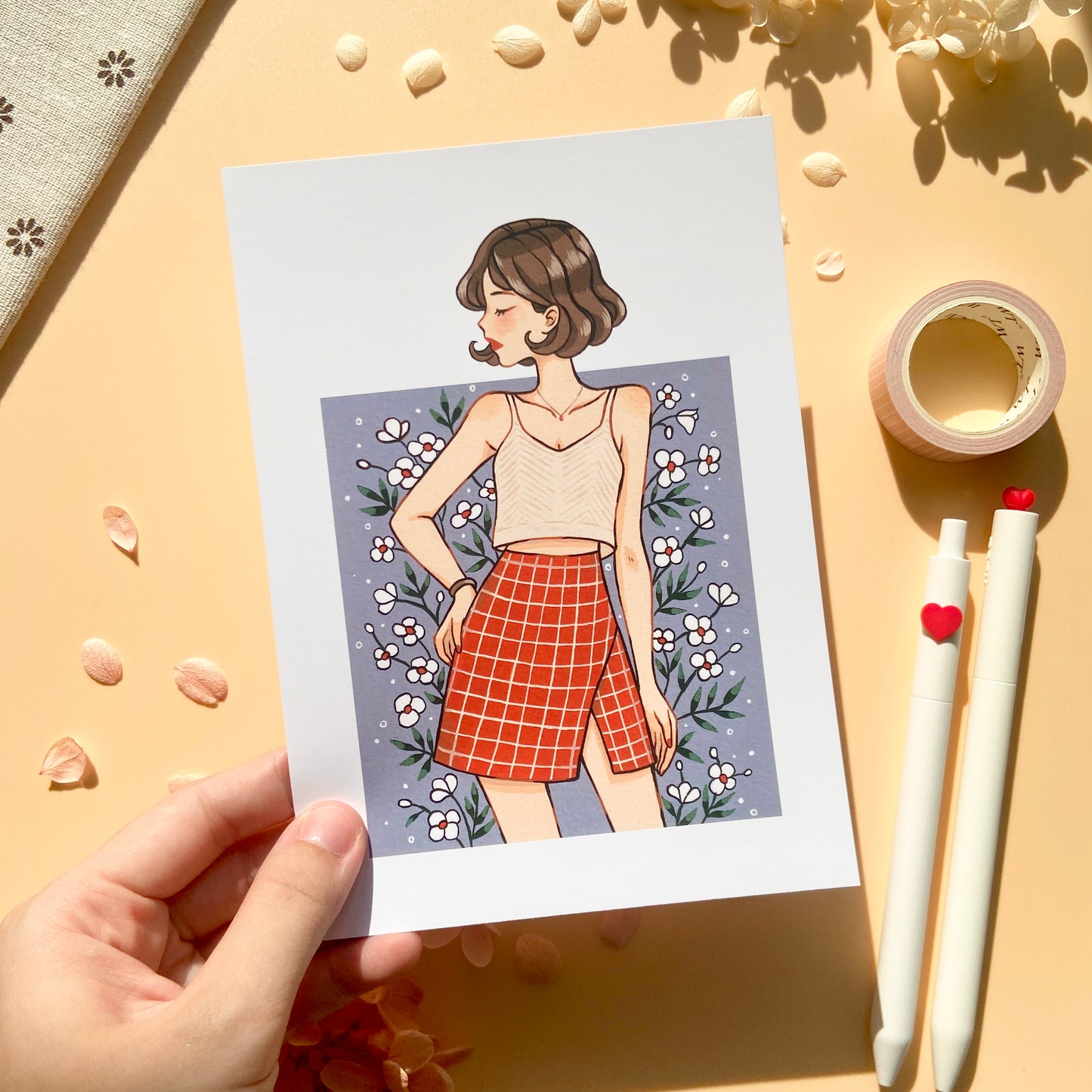 Fashion Summer Girl Art Print