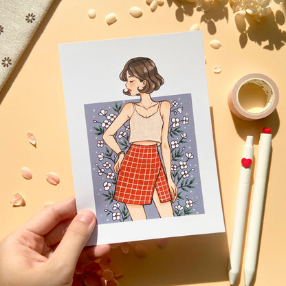 Fashion Summer Girl Art Print