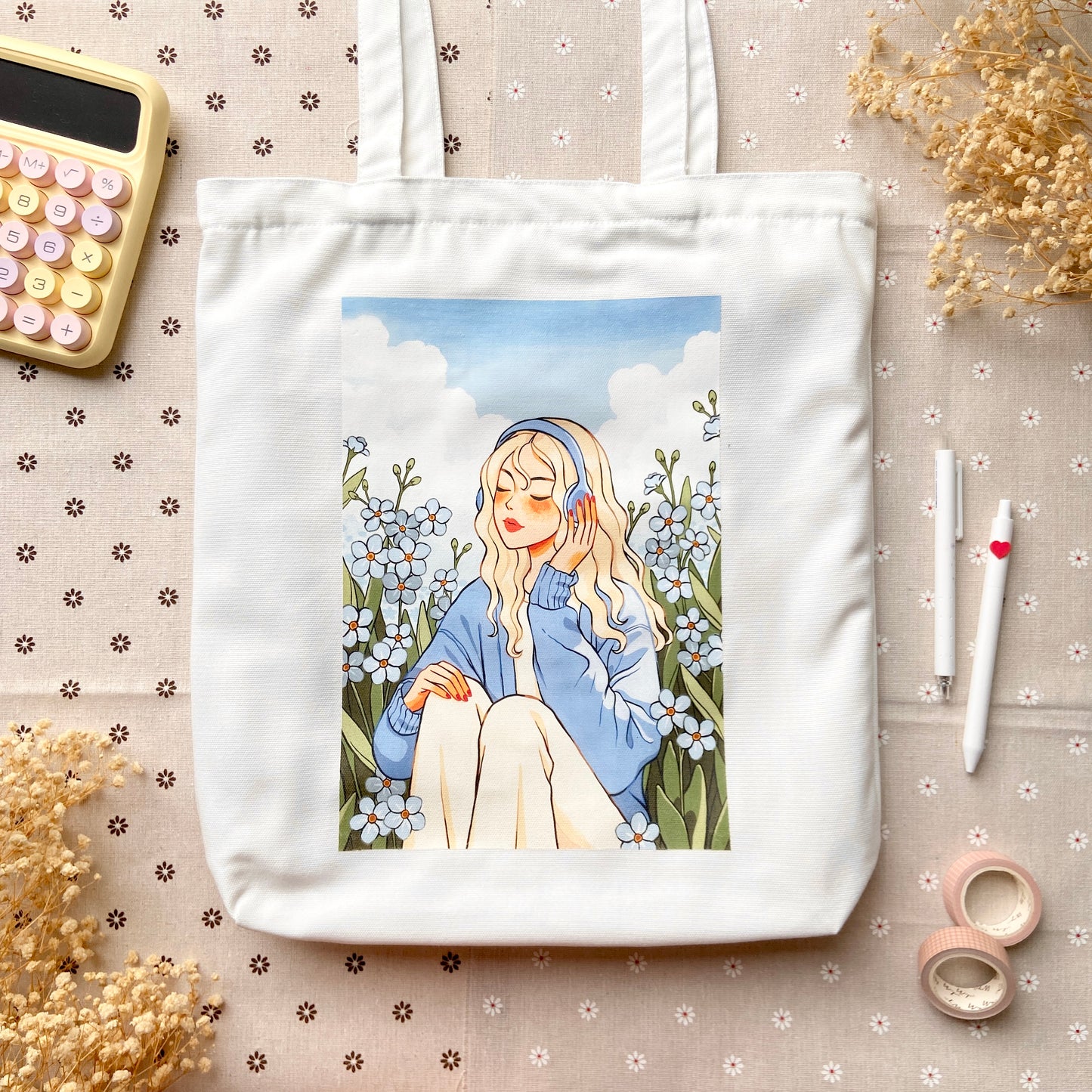 Forget Me Not Tote Bag