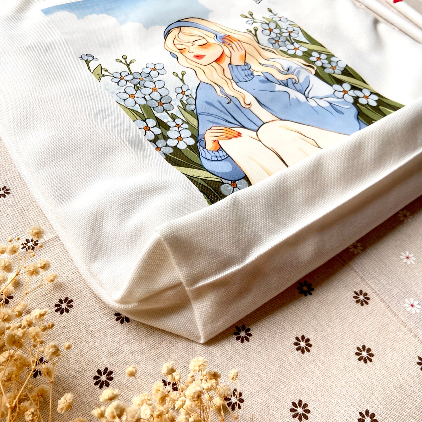 Forget Me Not Tote Bag