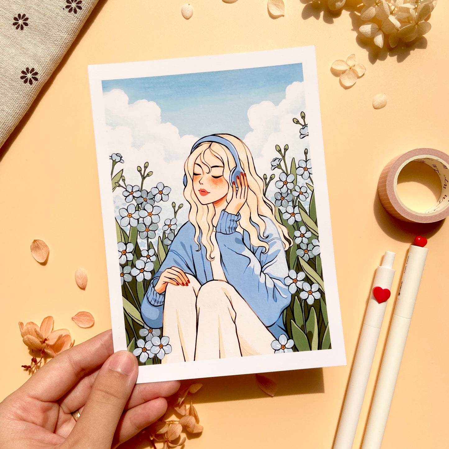 Forget Me Not Art Print