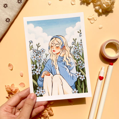 Forget Me Not Art Print