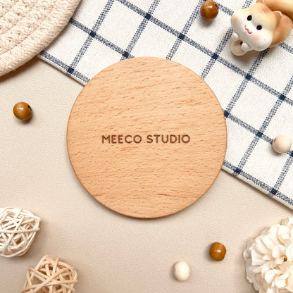 Snowy Penguin Wooden Coaster