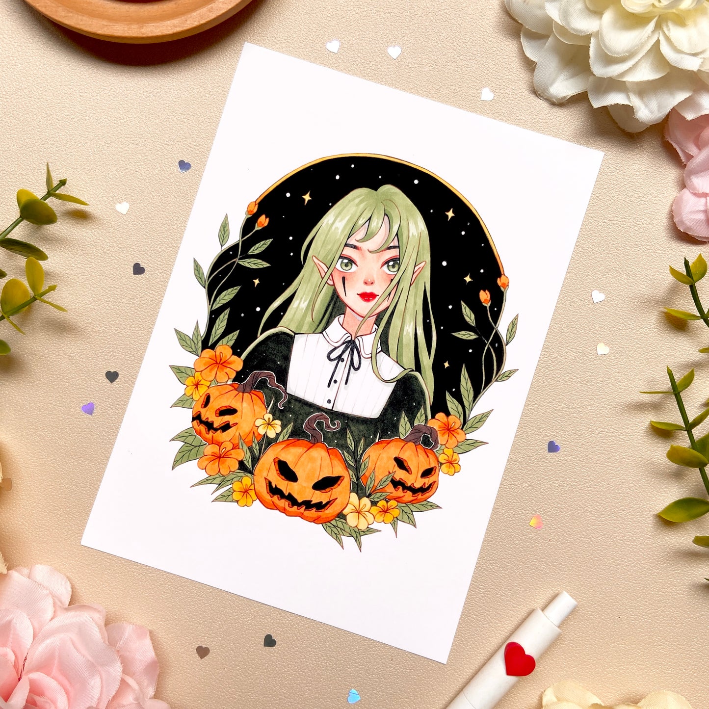 Pumpkin Goblin Art Print