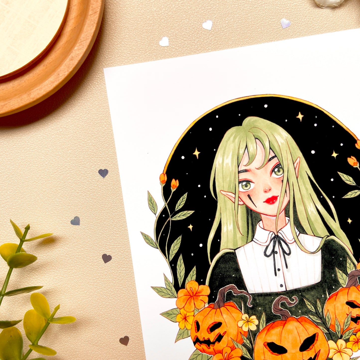 Pumpkin Goblin Art Print