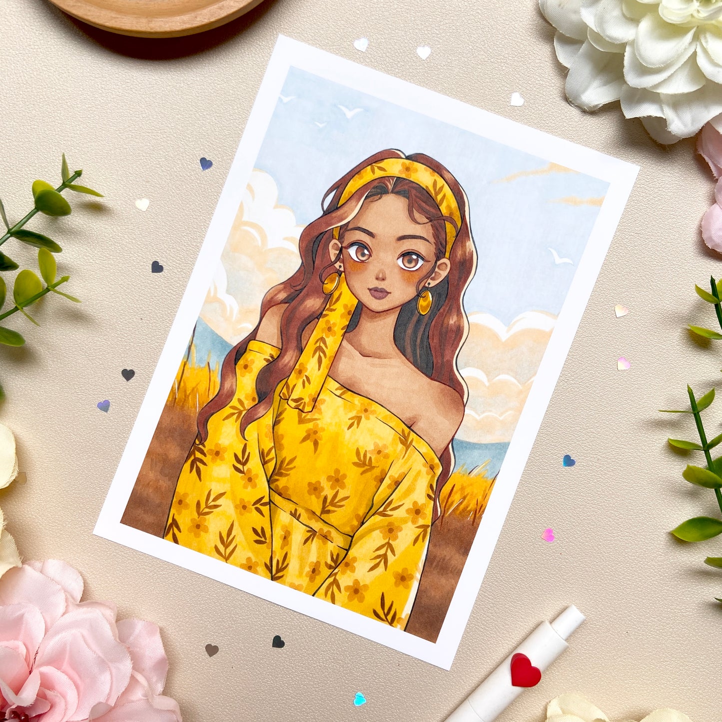 Savannah Girl Art Print