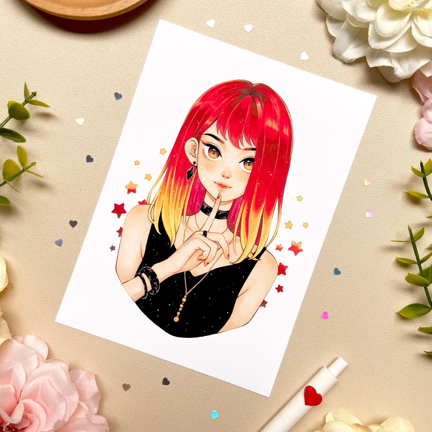 Burning Brilliance Art Print