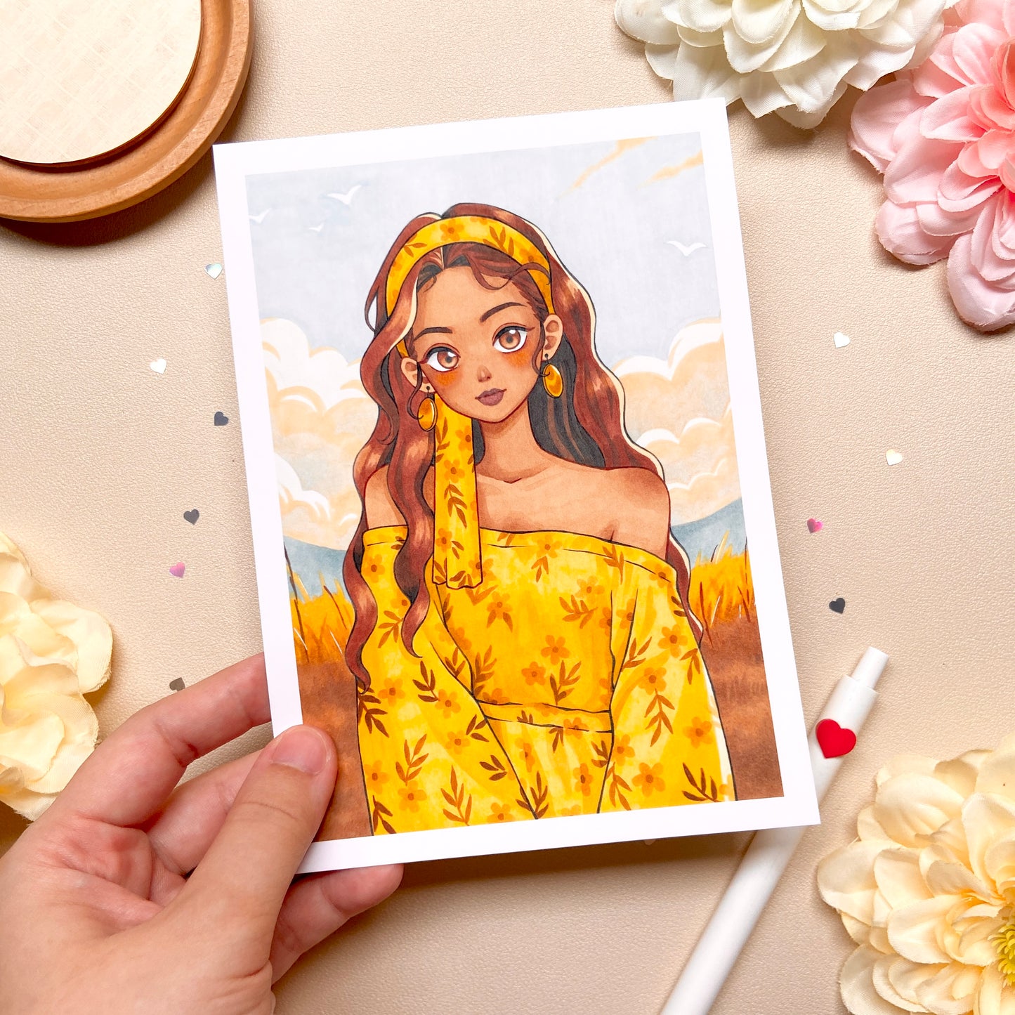 Savannah Girl Art Print
