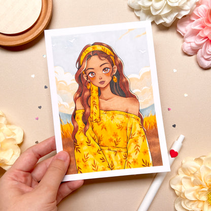 Savannah Girl Art Print
