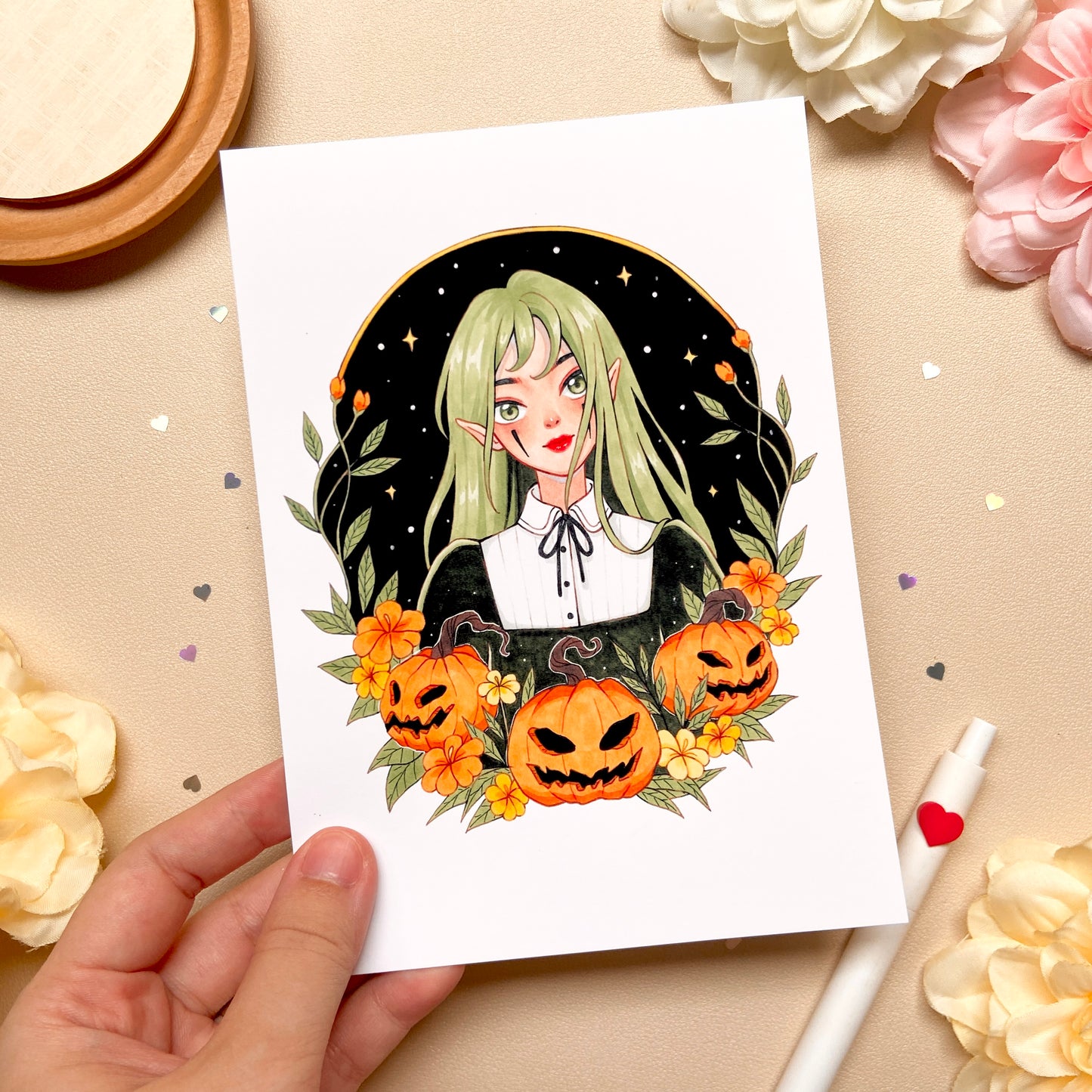 Pumpkin Goblin Art Print