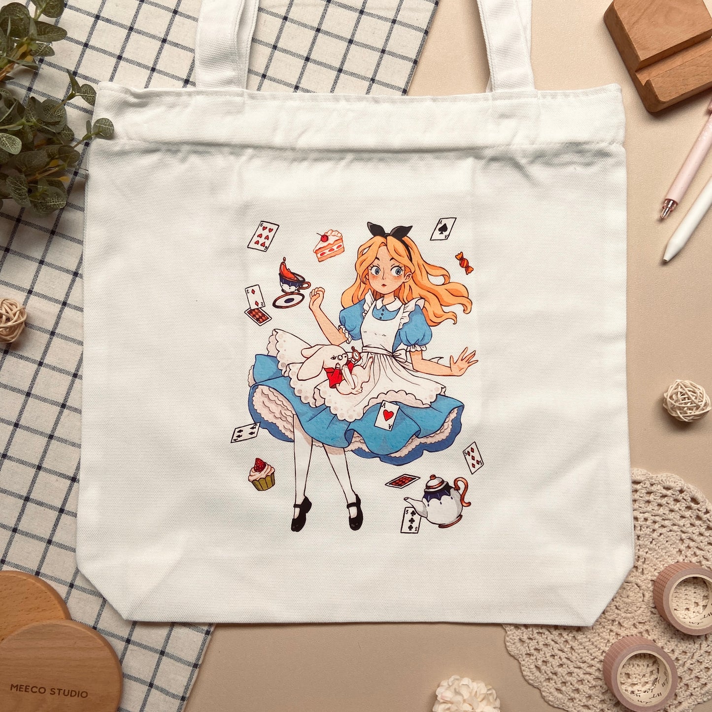 Alice in Wonderland Tote Bag