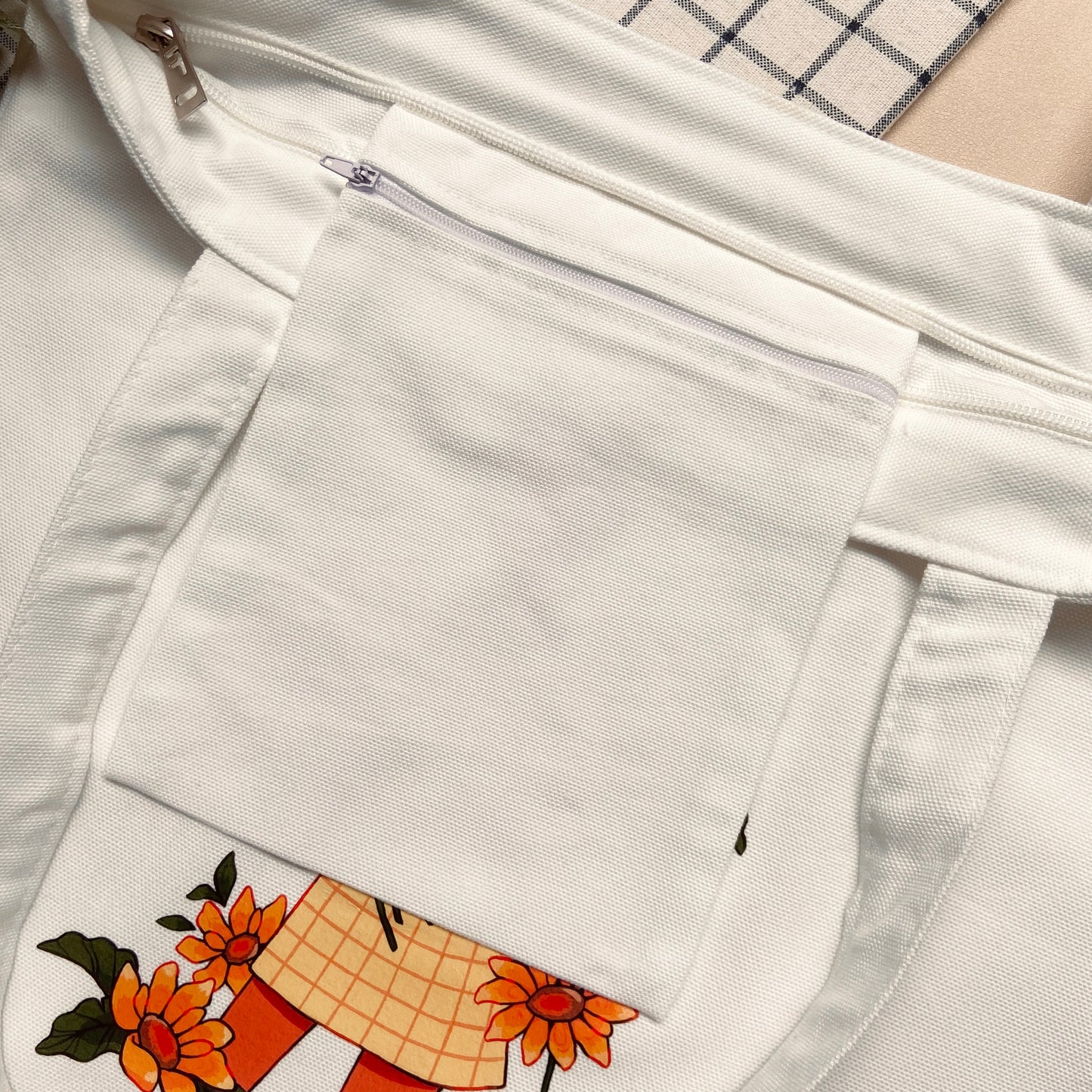 Sunflower Girl Tote Bag