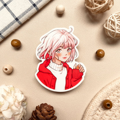 Cherry Blossom Matte Vinyl Sticker