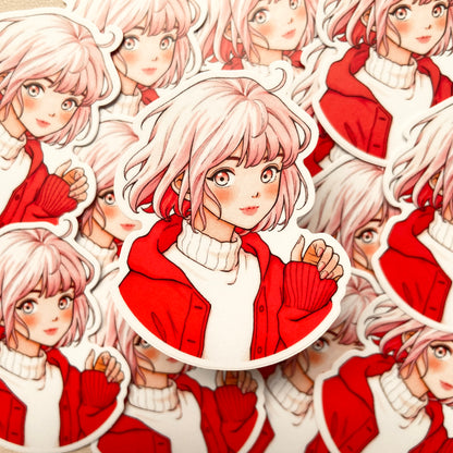 Cherry Blossom Matte Vinyl Sticker