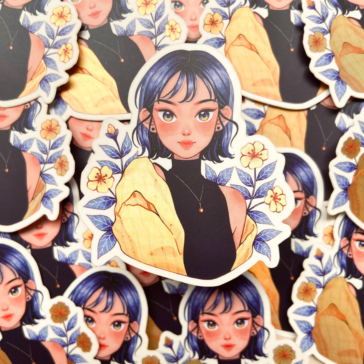 Neptune Dreams Matte Holographic Sticker