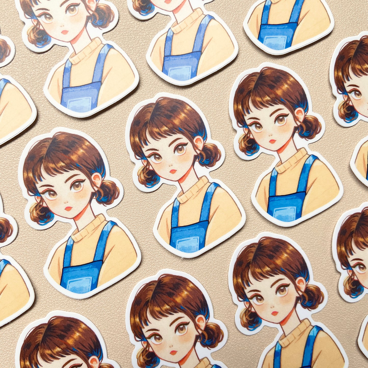 The Little Overalls Matte Vinyl Sticker