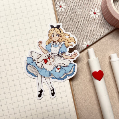 Alice in Wonderland Matte Vinyl Sticker