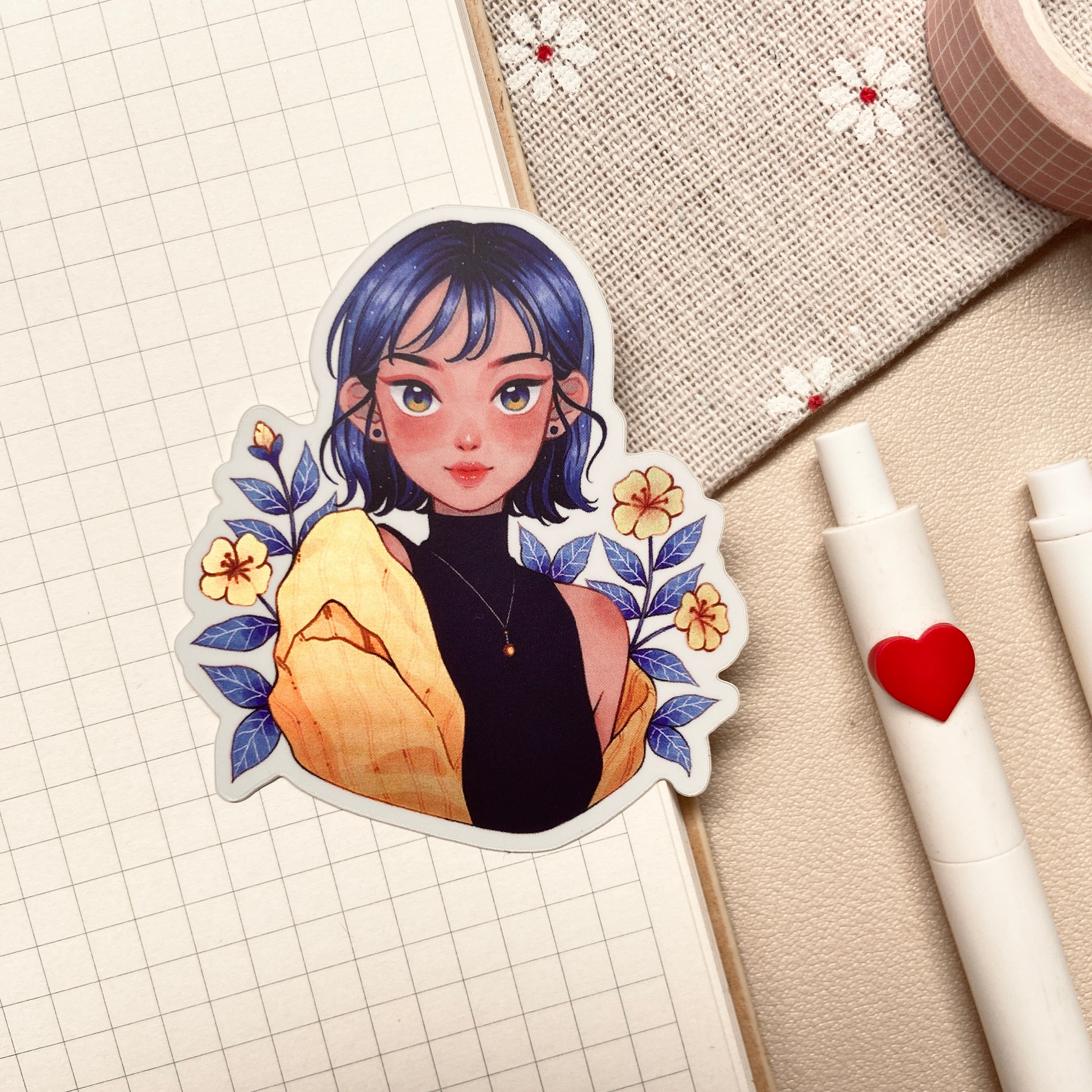 Neptune Dreams Matte Holographic Sticker – Meeco Studio