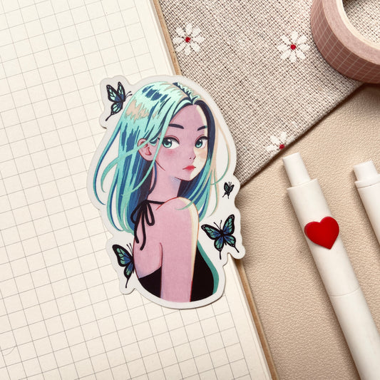 Butterfly Dreams Matte Holographic Sticker