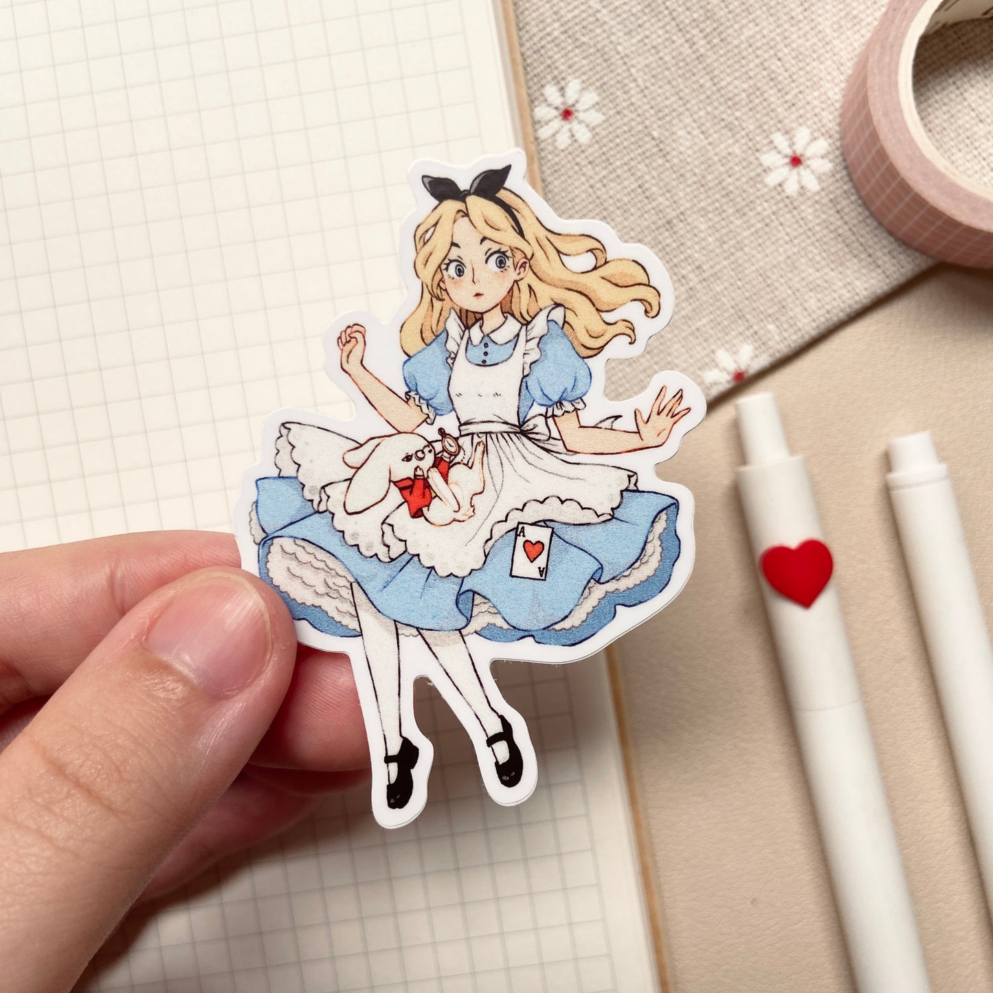 Alice in Wonderland Matte Vinyl Sticker