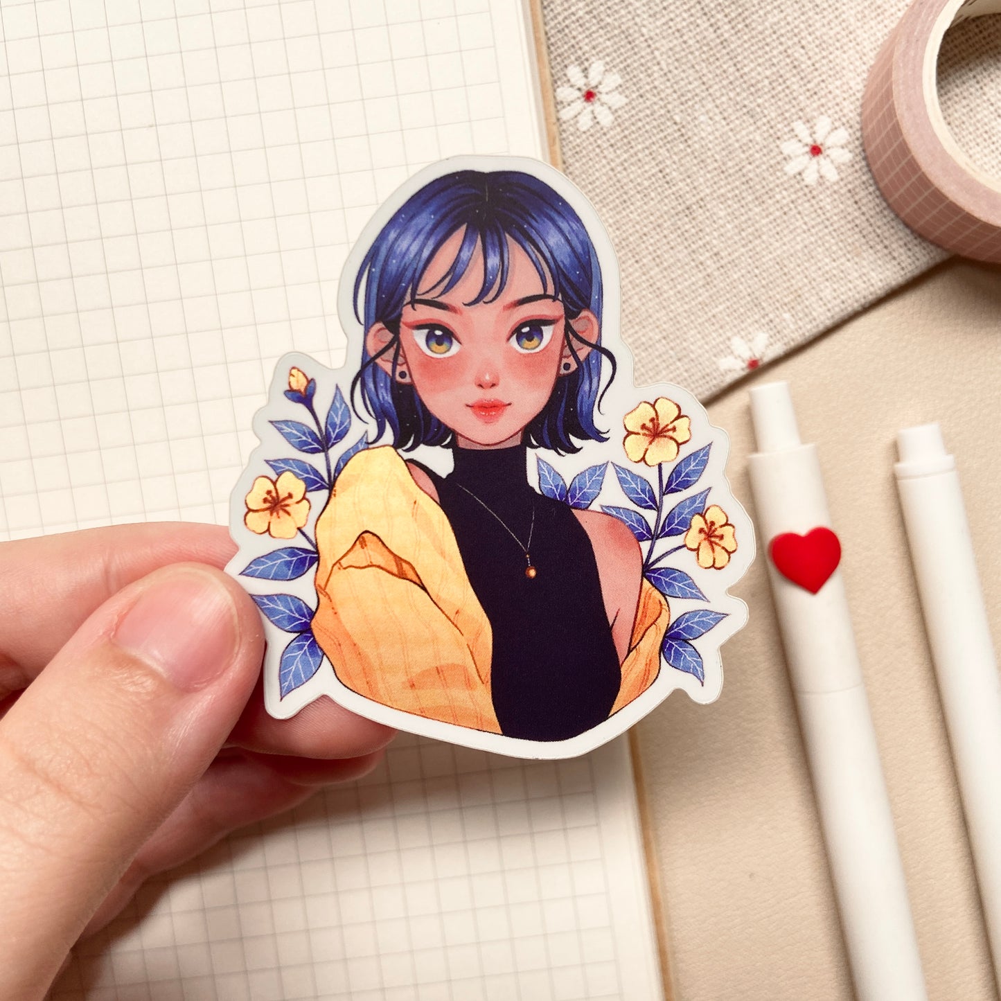 Neptune Dreams Matte Holographic Sticker