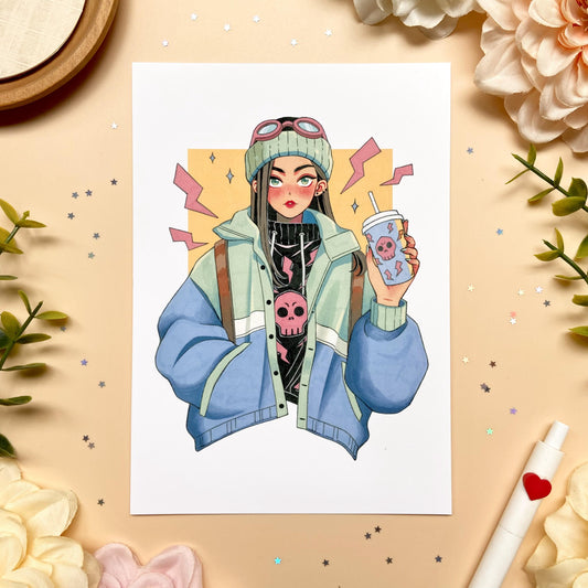 Skulled Style Art Print