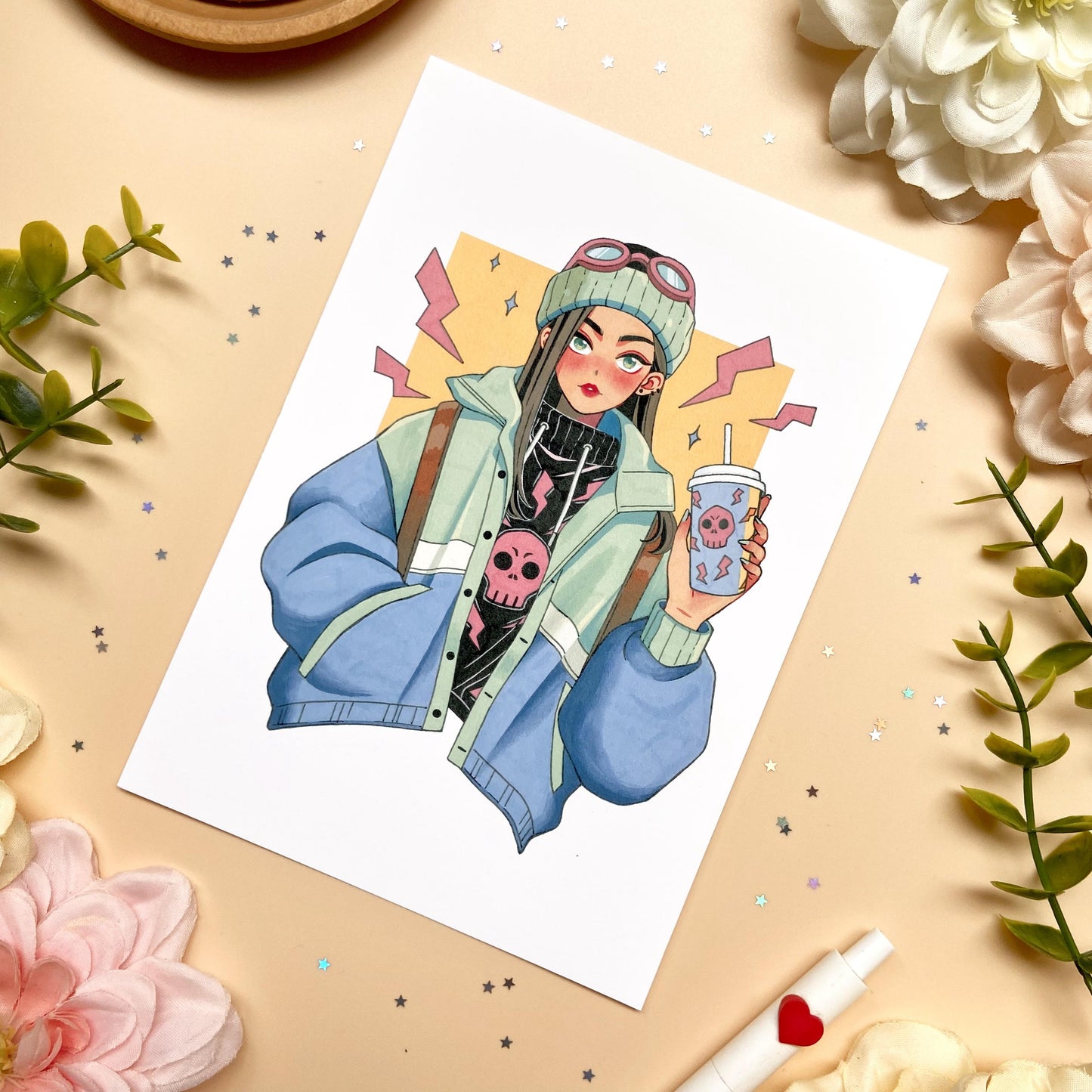 Skulled Style Art Print