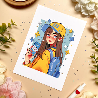 Milk Break Art Print