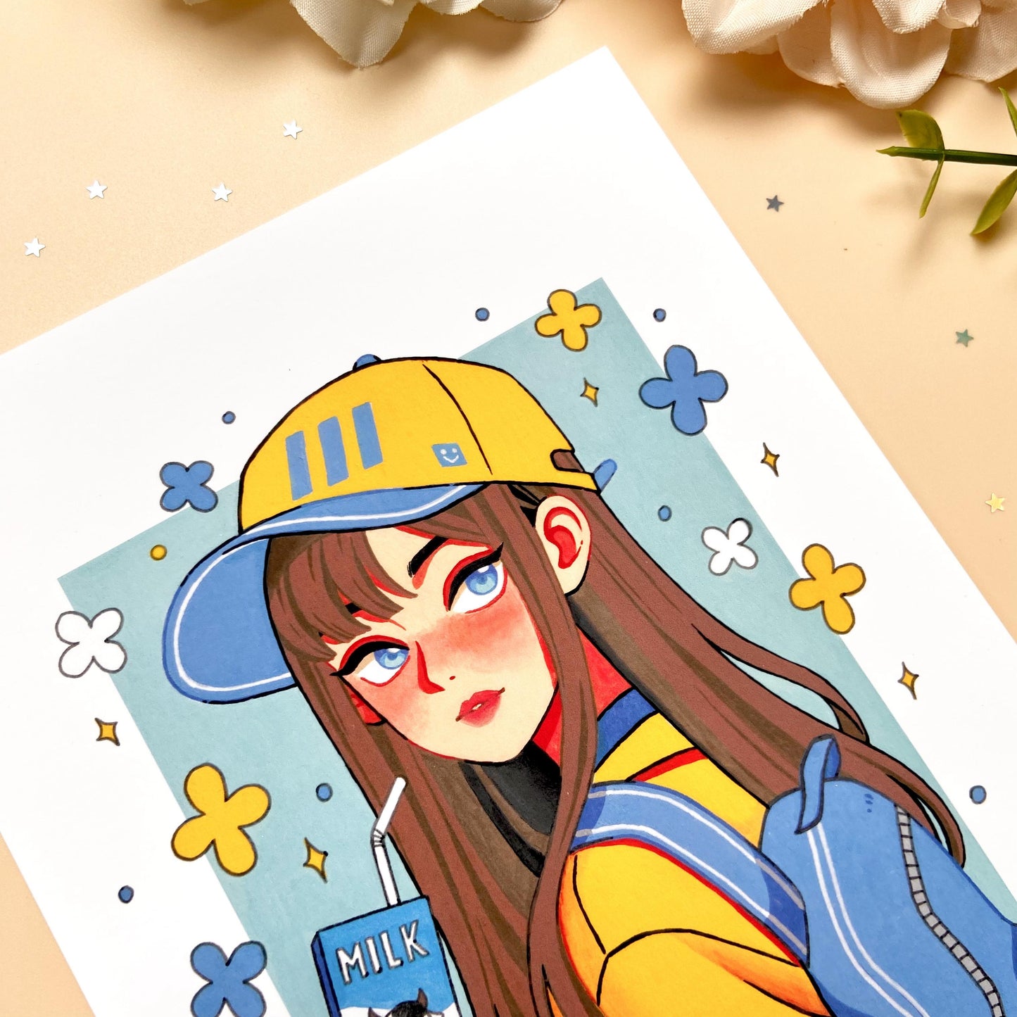 Milk Break Art Print