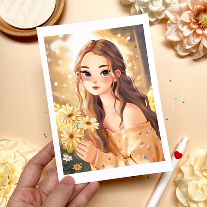 Golden Bloom Art Print