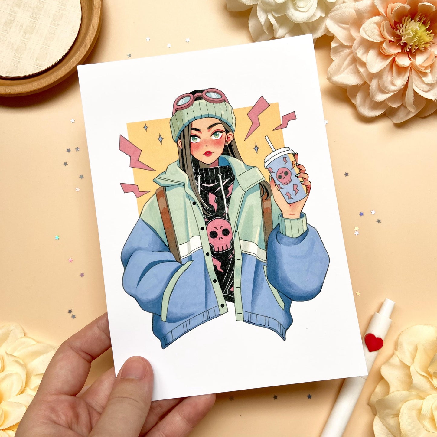 Skulled Style Art Print