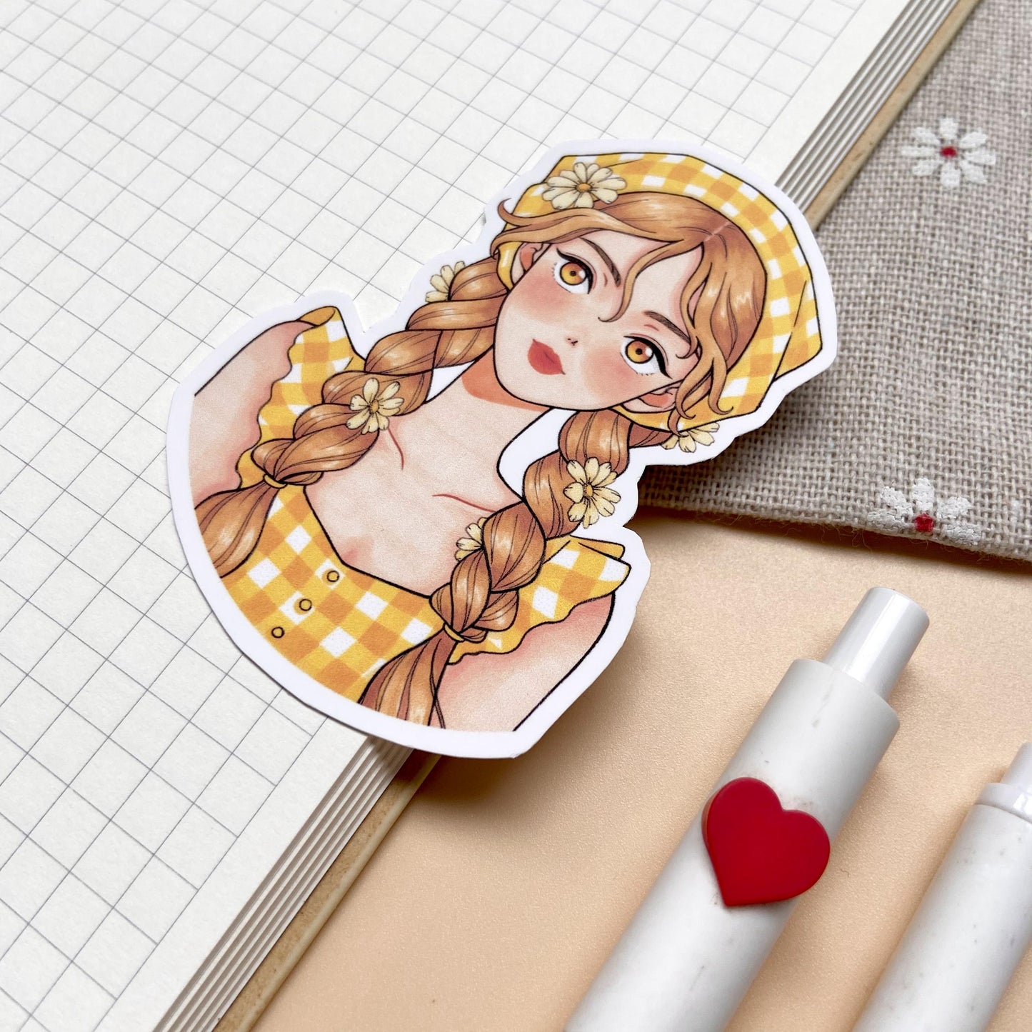 Countryside Girl Matte Vinyl Sticker