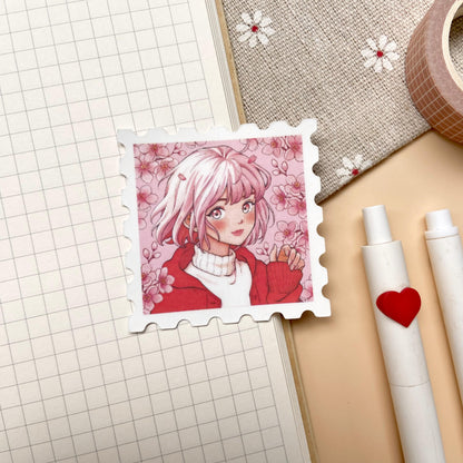 Cherry Blossom Matte Vinyl Sticker