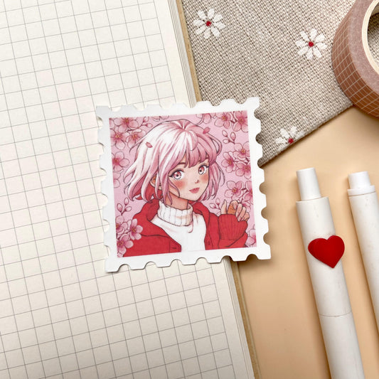Cherry Blossom Matte Vinyl Sticker
