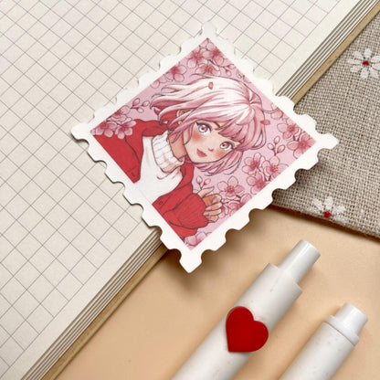 Cherry Blossom Matte Vinyl Sticker