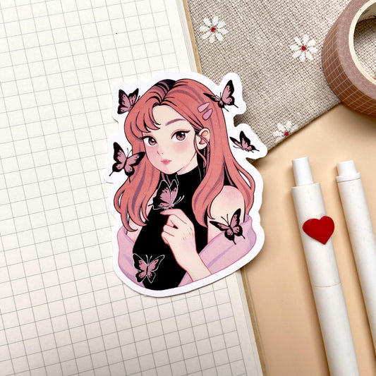 Wings of Beauty Vinyl Sticker